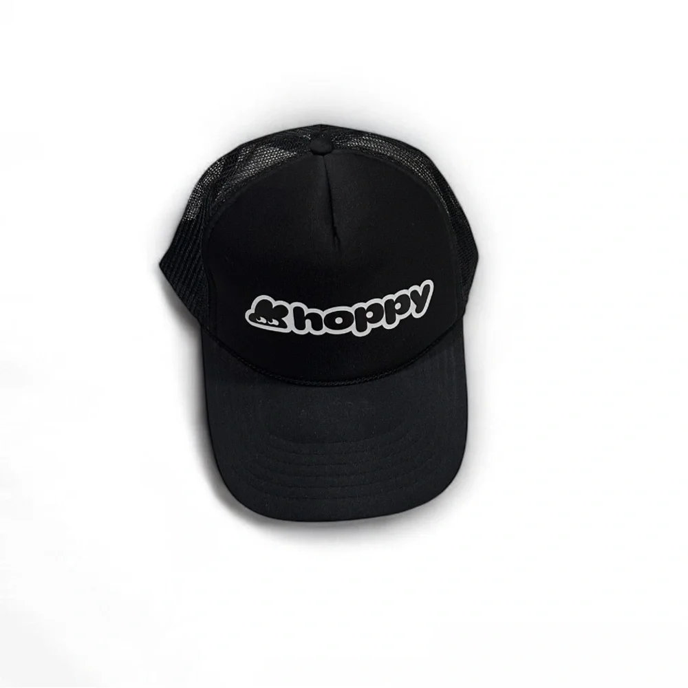 NWOT Otto Unisex Hoppy Snapback Trucker Hat Black